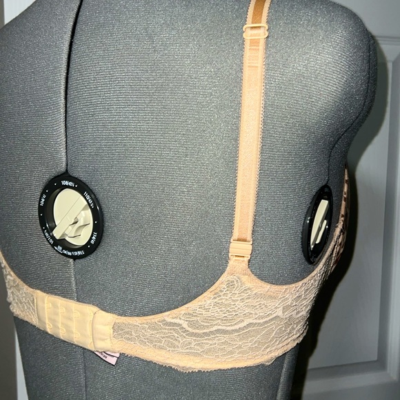 Victories Secret Lined Demi Bra Leopard Print with Lace Size 32DDD (F) Nuetrals - Picture 6 of 9